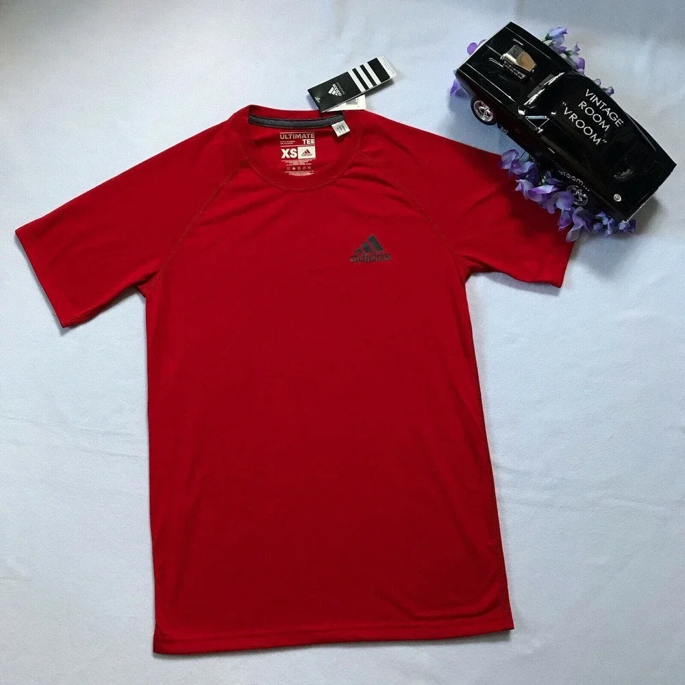 Adidas New Red Climate Ultimate Tee for Men XS
